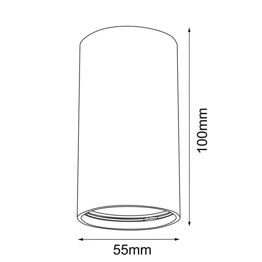 Brosline - Bodové svietidlo 1xGU10/10W/230V biela