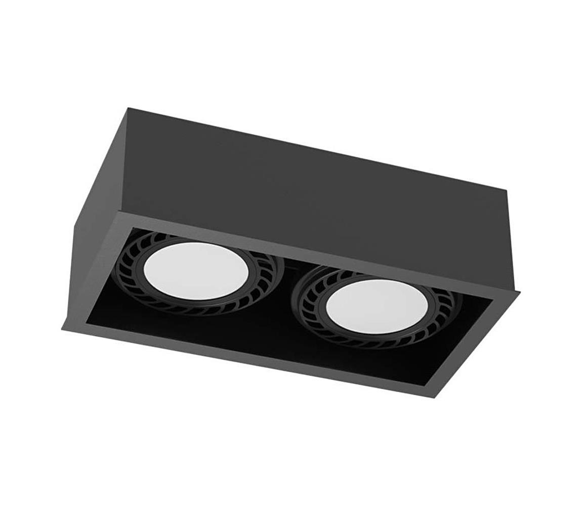 - Brosline 1273 - Bodové svietidlo CAGE 2xGU10/18W/230V čierne 1273