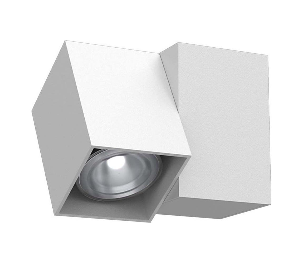 - Brosline 2293 - Nástenné bodové svietidlo CUBE 1xGU10/10W/230V biela 2293
