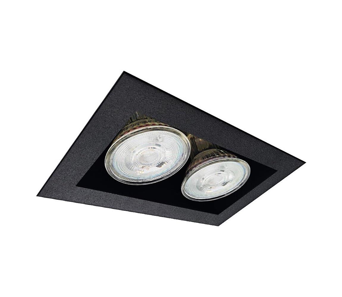 - Brosline 3034 - Zapustené stropné svietidlo CAGE 2xGU10/10W/230V čierne 3034