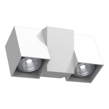 Brosline - Nástenné bodové svietidlo 2xGU10/10W/230V biela