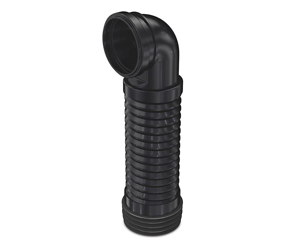 Bruckner - Flexi dopojenie pre závesné WC 90° 20,5-37 cm čierna 159.320.0