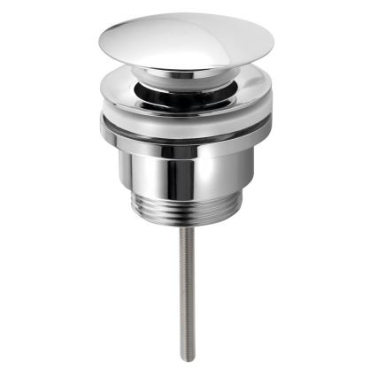 Bruckner - Umývadlová výpust bez prepadu CLICK-CLACK pr. 6,4 cm lesklý chróm
