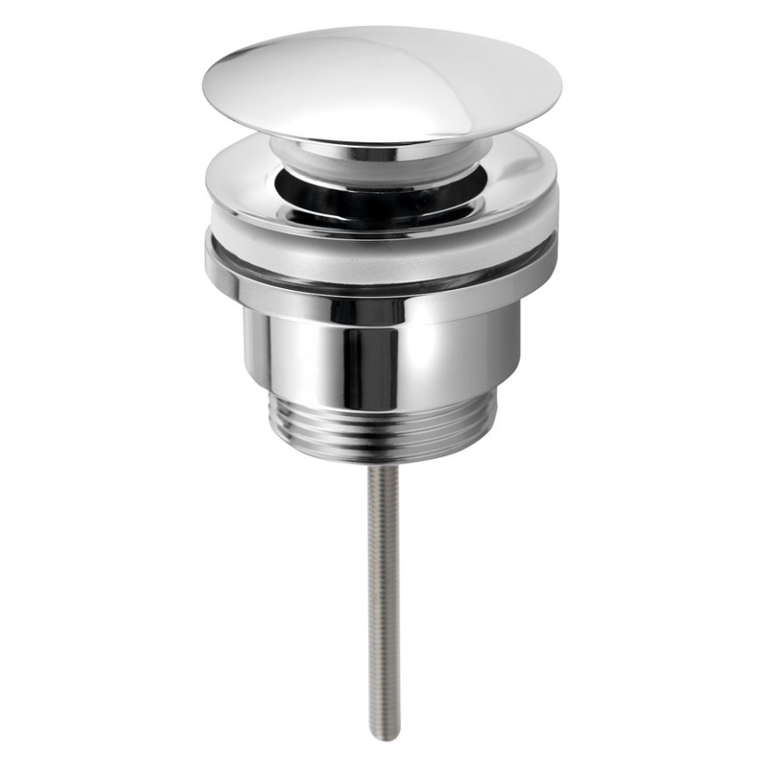 Bruckner - Umývadlová výpust bez prepadu CLICK-CLACK pr. 6,4 cm lesklý chróm