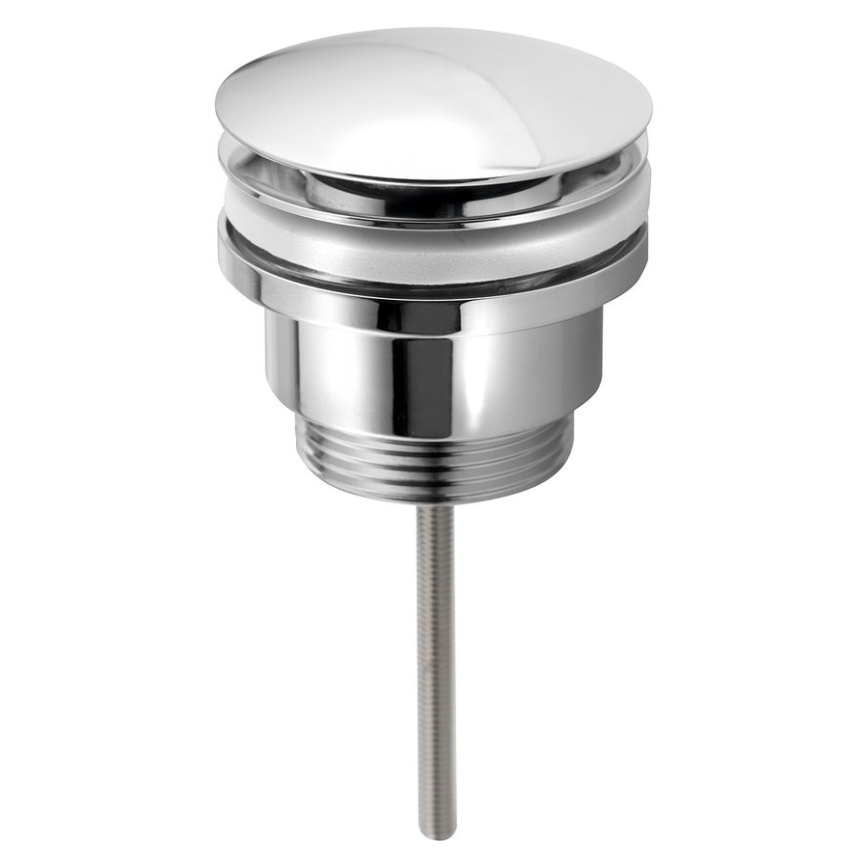 Bruckner - Umývadlová výpust bez prepadu CLICK-CLACK pr. 6,4 cm lesklý chróm