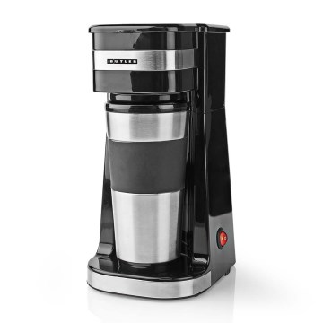 Butler - kávovar na jeden hrnček 0,4 l s cestovným hrnčekom 750 W/230 V nerez/čierna
