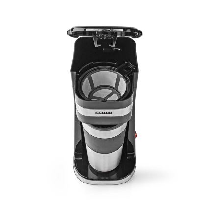 Butler - kávovar na jeden hrnček 0,4 l s cestovným hrnčekom 750 W/230 V nerez/čierna
