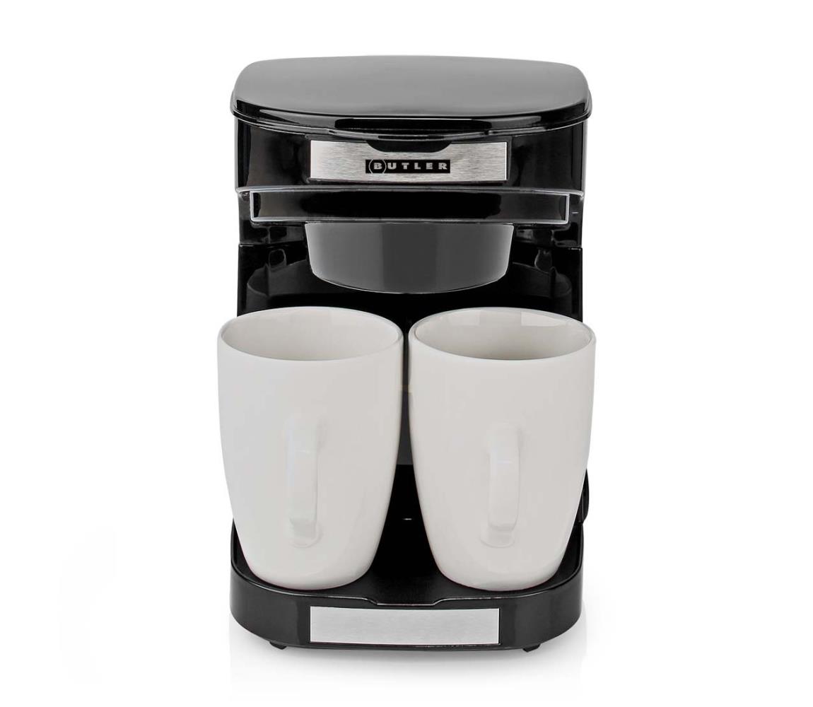 Butler - kávovar pre dve šálky 450W/230V čierny 16100129