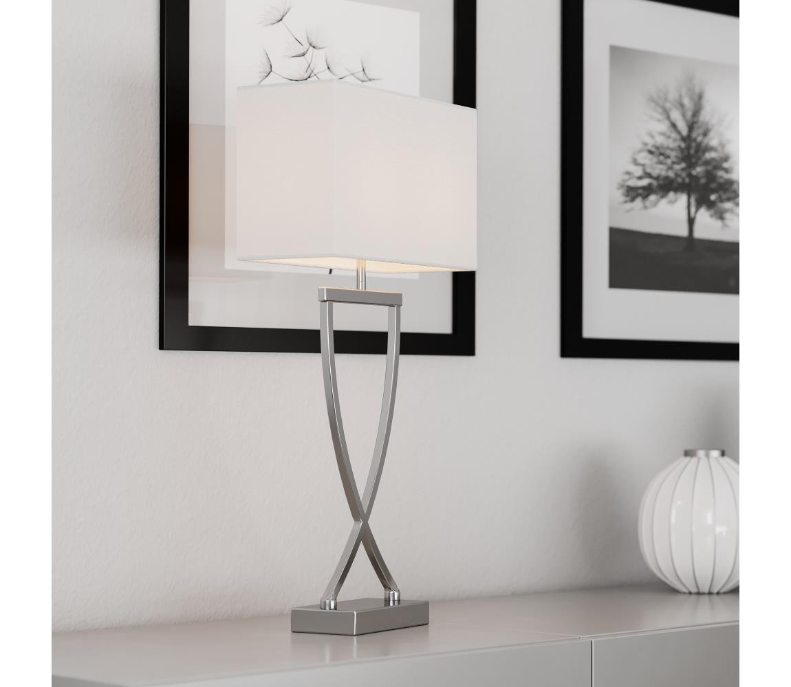 ByRydens 2820430-5000 - Stolná lampa OMEGA 1xE27/5W/230V biela/lesklý chróm 2820430-5000