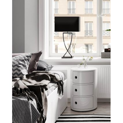 ByRydens - Stolná lampa OMEGA 1xE27/5W/230V čierna
