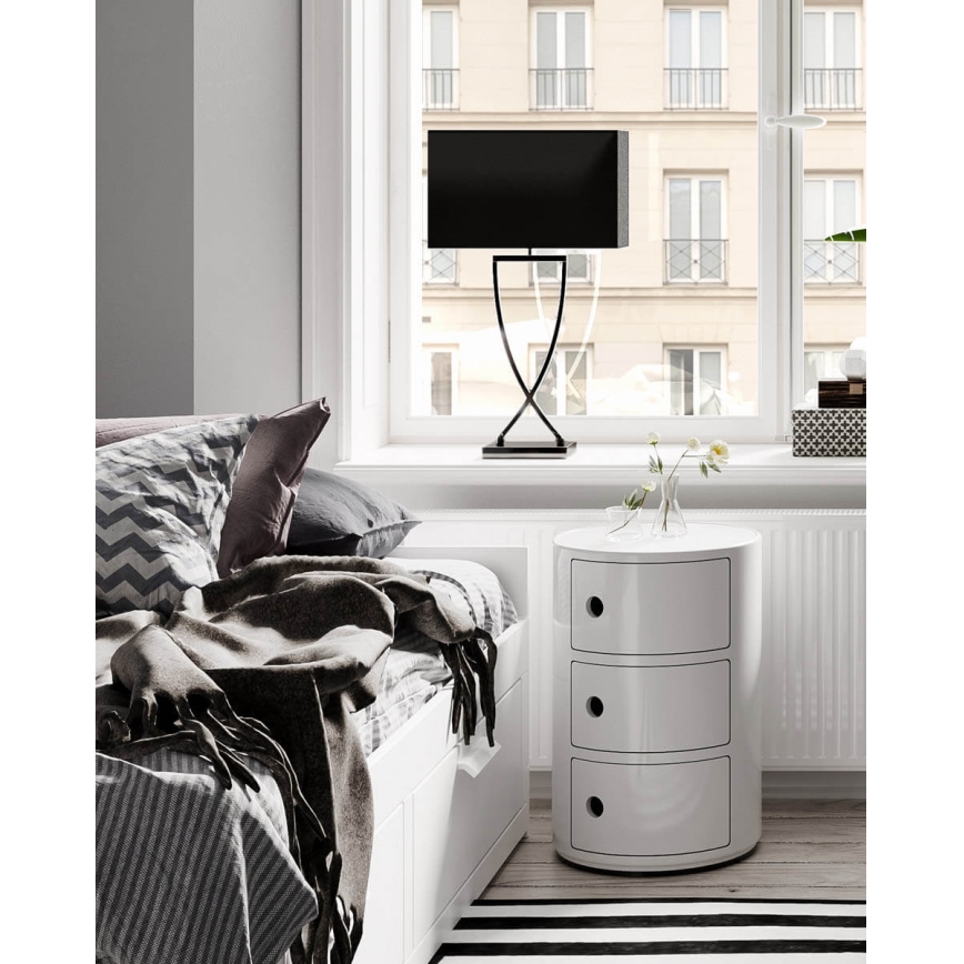 ByRydens - Stolná lampa OMEGA 1xE27/5W/230V čierna