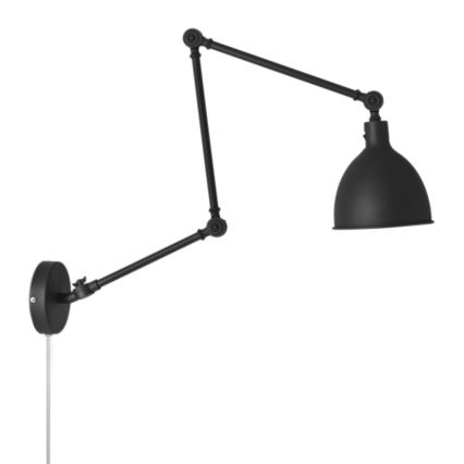 ByRydens - Stmievateľná nástenná lampa BAZAR 1xE27/5W/230V čierna