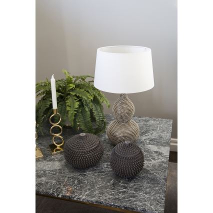 ByRydens - Stolná lampa LOFTY 1xE27/5W/230V biela/strieborná