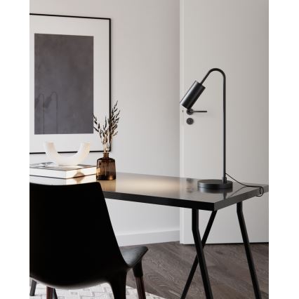ByRydens - Stolná lampa CURVE 1xGU10/7W/230V čierna