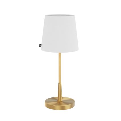 ByRydens - Stolná lampa LUMI 1xE27/8W/230V biela/zlatá 48,5 cm
