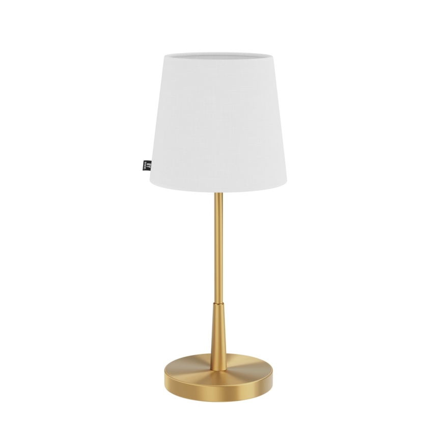 ByRydens - Stolná lampa LUMI 1xE27/8W/230V biela/zlatá 48,5 cm