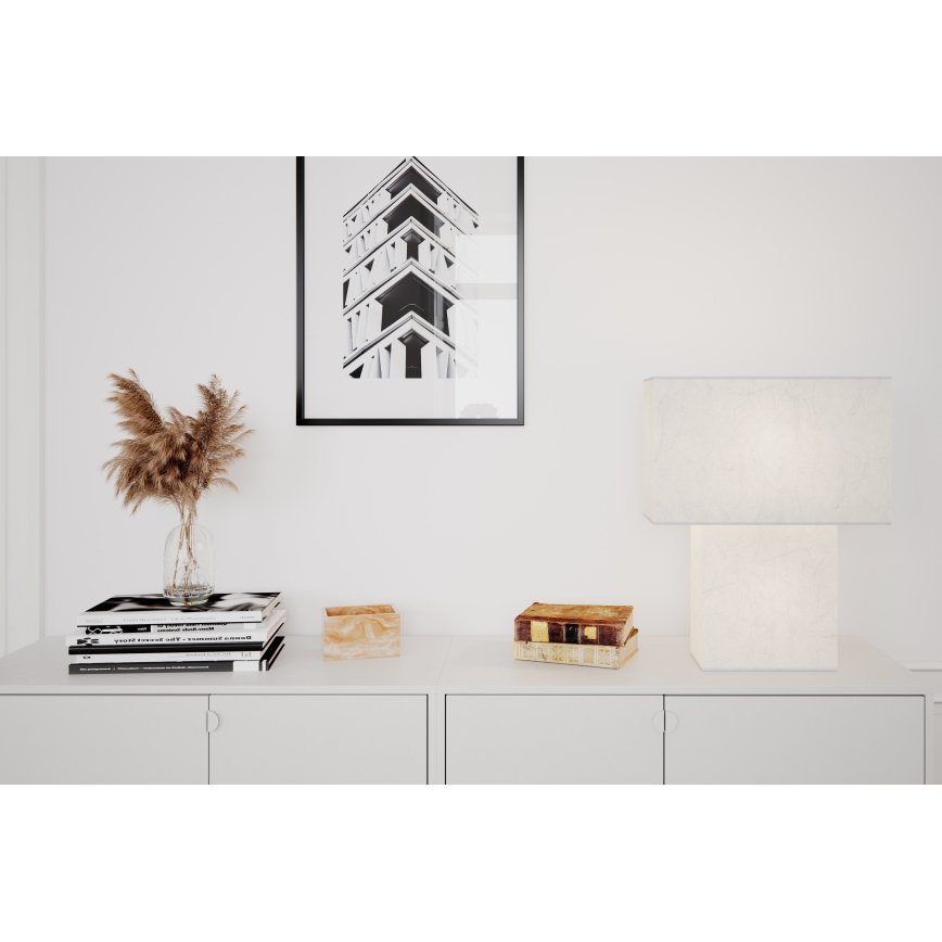ByRydens - Stolná lampa iSQUARE 1xE27/8W/230V biela