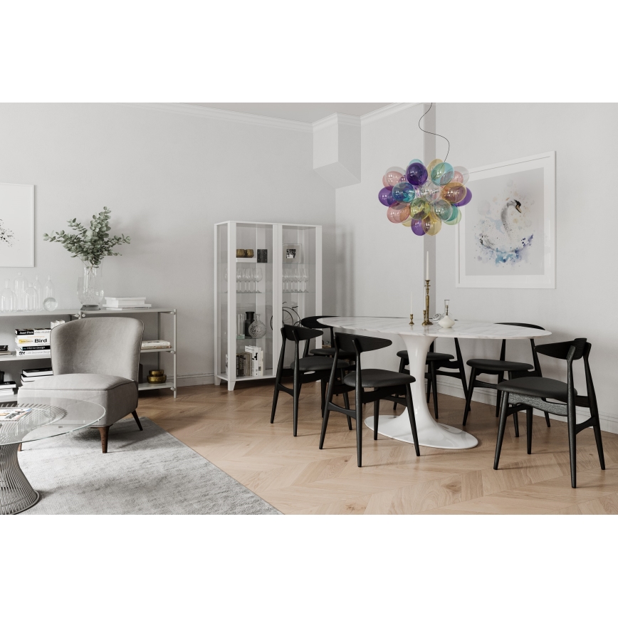 ByRydens - Luster na lanku GROSS 8xG9/4W/230V pestrofarebná pr. 50 cm