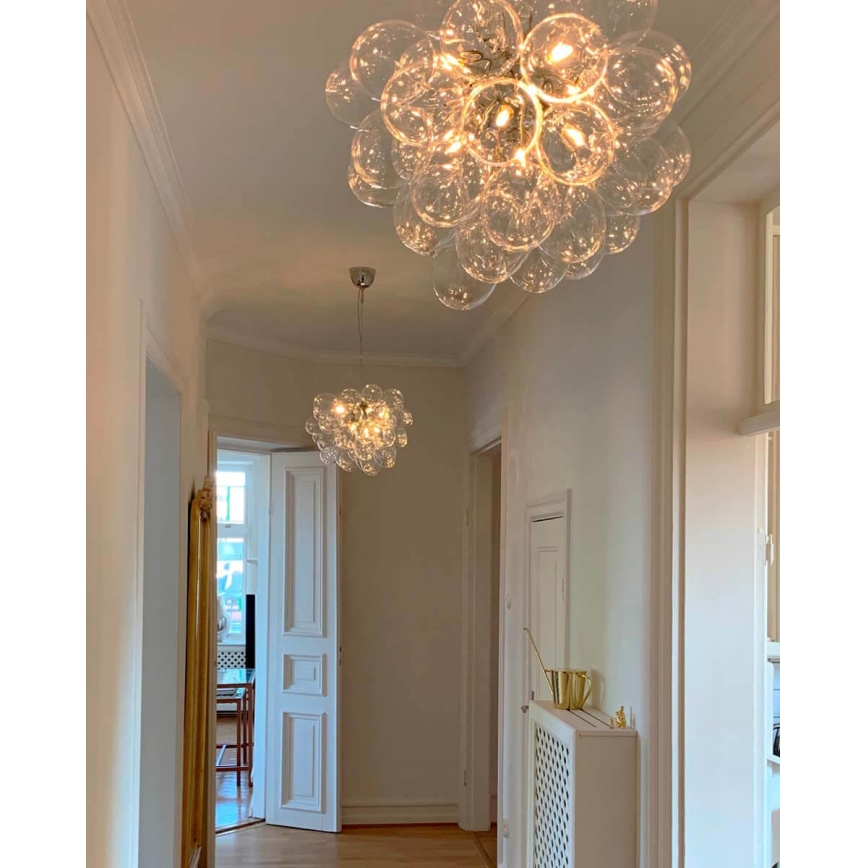 ByRydens - Luster na lanku GROSS 8xG9/4W/230V číra pr. 50 cm