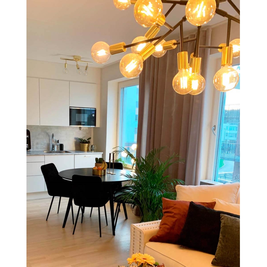 ByRydens - Luster na lanku HEROES 24xE27/5W/230V čierna pr. 80 cm