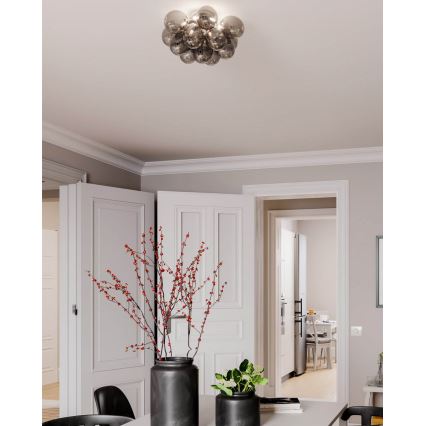 ByRydens - Stropné svietidlo GRANDE 3xG9/4W/230V dymová/čierna pr. 30 cm