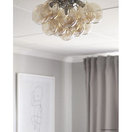 ByRydens - Stropné svietidlo GRANDE 3xG9/4W/230V dymová/hnedá pr. 30 cm