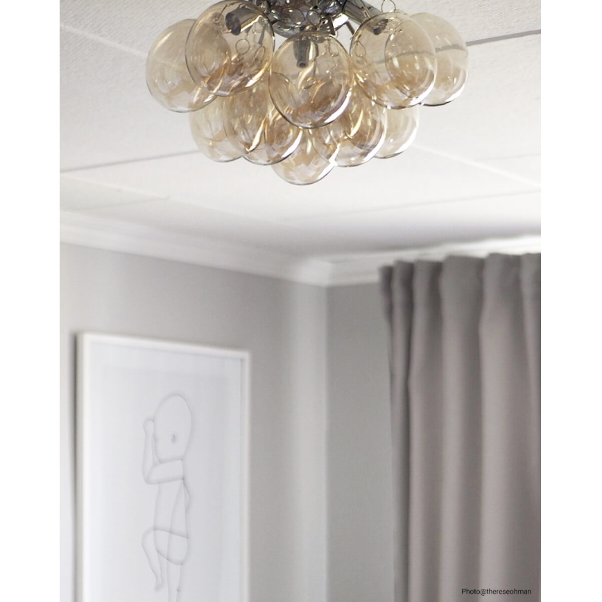 ByRydens - Stropné svietidlo GRANDE 3xG9/4W/230V dymová/hnedá pr. 30 cm