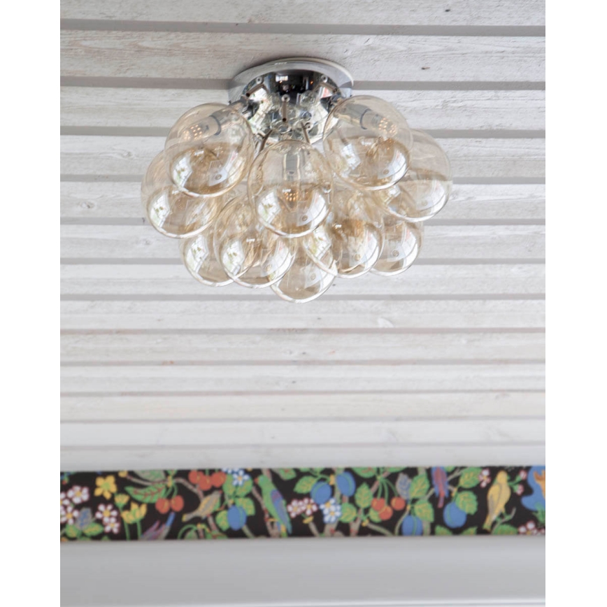 ByRydens - Stropné svietidlo GRANDE 3xG9/4W/230V dymová/hnedá pr. 30 cm