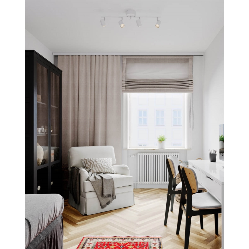 ByRydens - Bodové svietidlo CORRECT 4xGU10/7W/230V biela