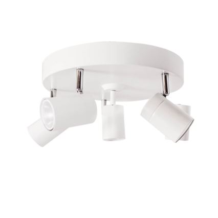 ByRydens - Bodové svietidlo CORRECT 5xGU10/7W/230V biela pr. 30 cm