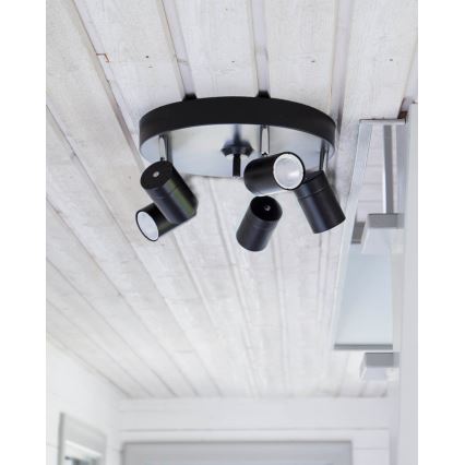 ByRydens - Bodové svietidlo CORRECT 5xGU10/7W/230V biela pr. 30 cm