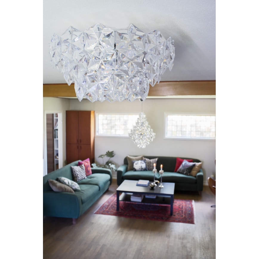 ByRydens - Stropné svietidlo MONARQUE 3xE27/5W/230V číra pr. 51 cm