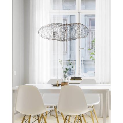 ByRydens - LED Luster na lanku HAYDEN LED/15W/230V čierna