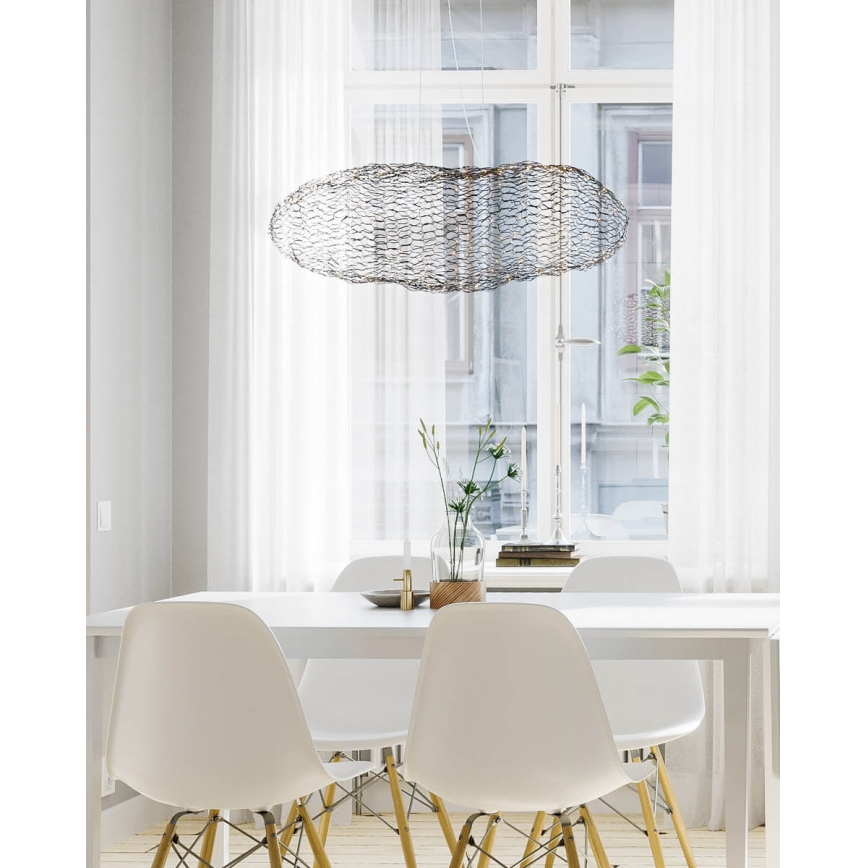 ByRydens - LED Luster na lanku HAYDEN LED/15W/230V čierna