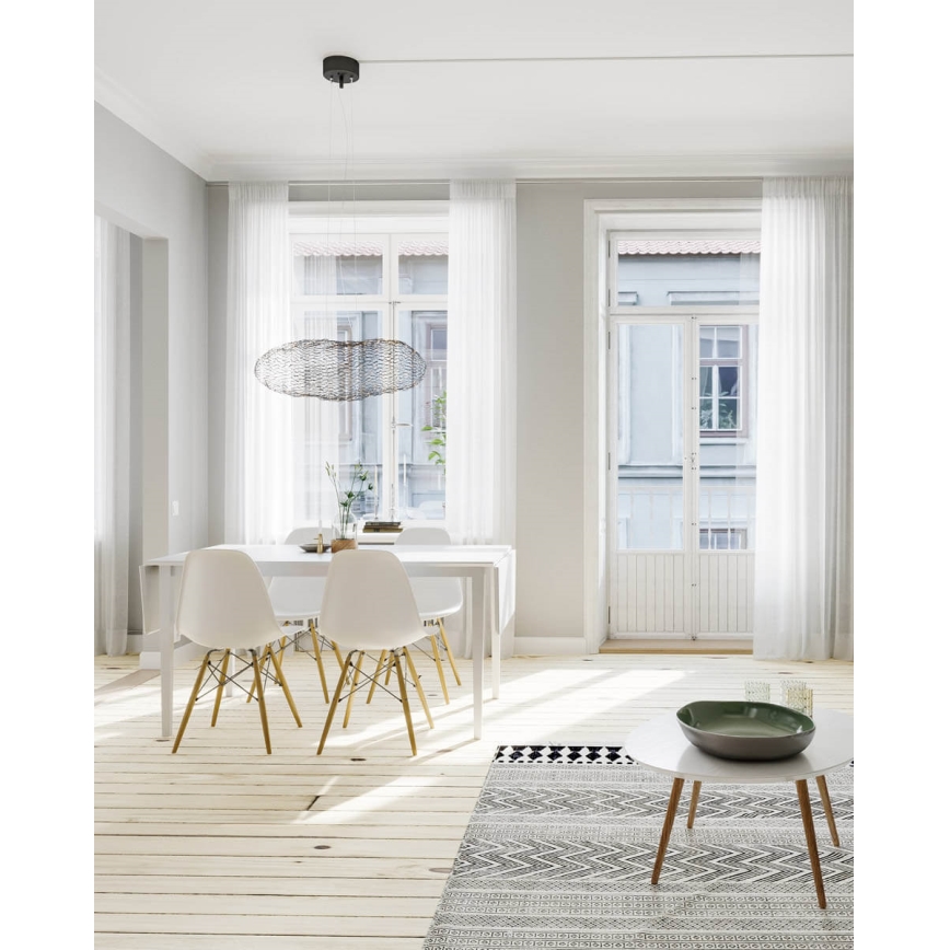 ByRydens - LED Luster na lanku HAYDEN LED/15W/230V čierna