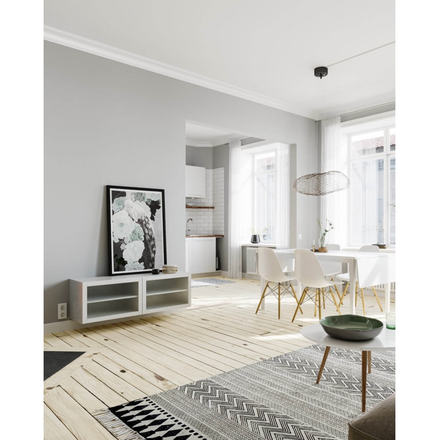 ByRydens - LED Luster na lanku HAYDEN LED/15W/230V čierna