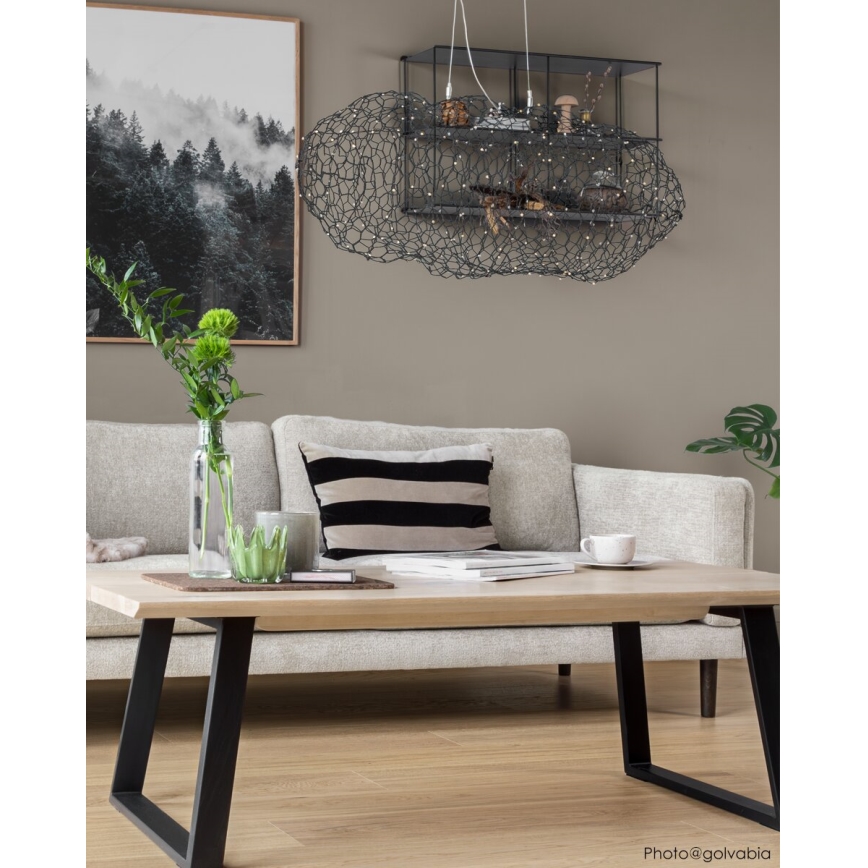ByRydens - LED Luster na lanku HAYDEN LED/15W/230V čierna
