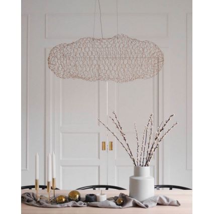 ByRydens - LED Luster na lanku HAYDEN LED/15W/230V zlatá