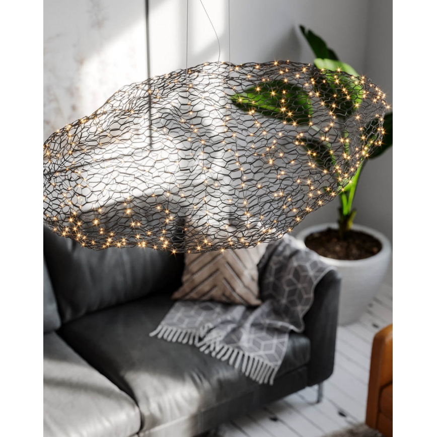 ByRydens - LED Luster na lanku HAYDEN LED/20W/230V čierna