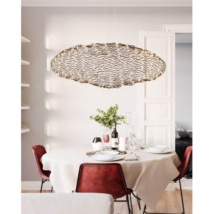 ByRydens - LED Luster na lanku HAYDEN LED/20W/230V čierna