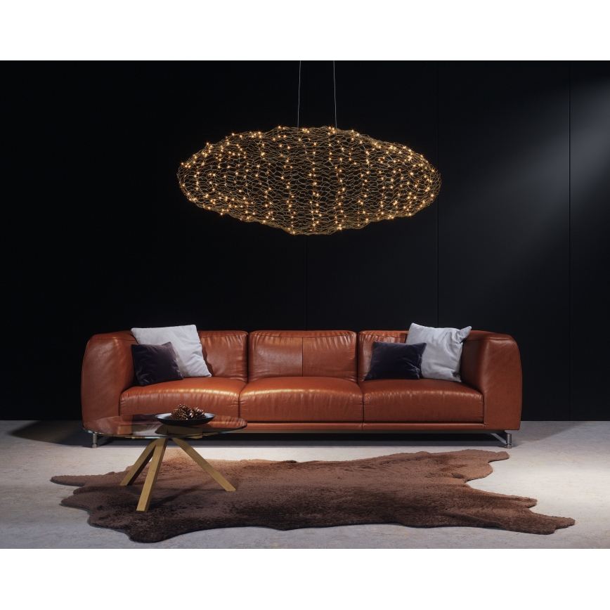 ByRydens - LED Luster na lanku HAYDEN LED/20W/230V zlatá