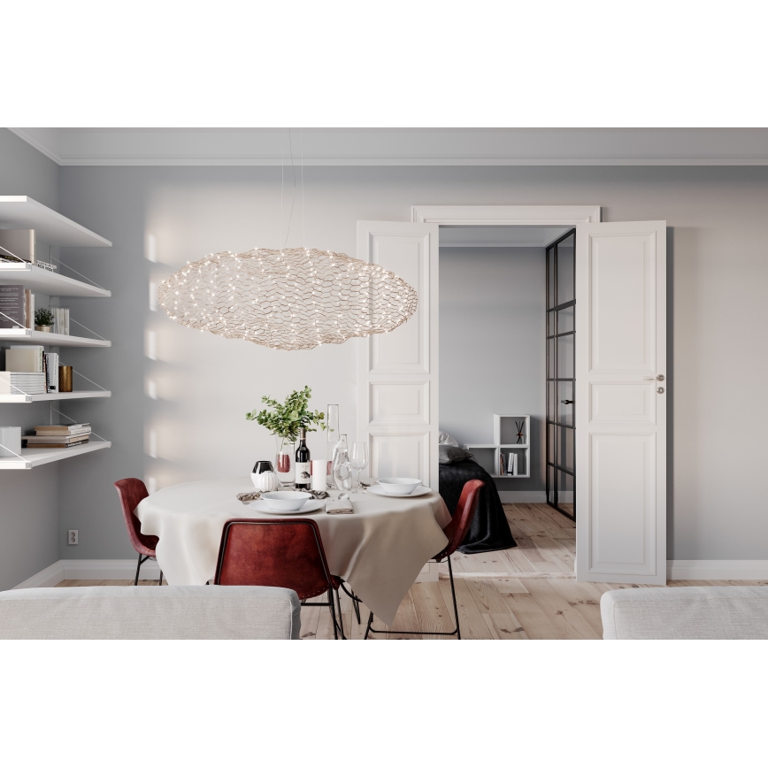 ByRydens - LED Luster na lanku HAYDEN LED/20W/230V zlatá
