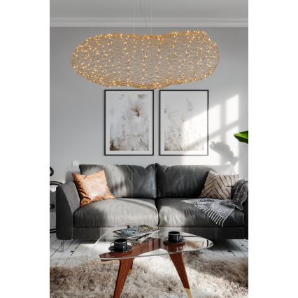 ByRydens - LED Luster na lanku HAYDEN LED/20W/230V zlatá