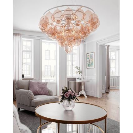 ByRydens - Závesný luster na lanku GROSS GIANT 8xE27/8W/230V