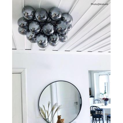 ByRydens - Stropné svietidlo GROSS 6xG9/5W/230V dymová/čierna pr. 50 cm