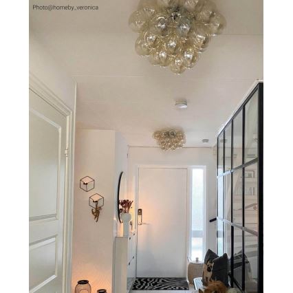 ByRydens - Stropné svietidlo GROSS 6xG9/5W/230V dymová/hnedá pr. 50 cm