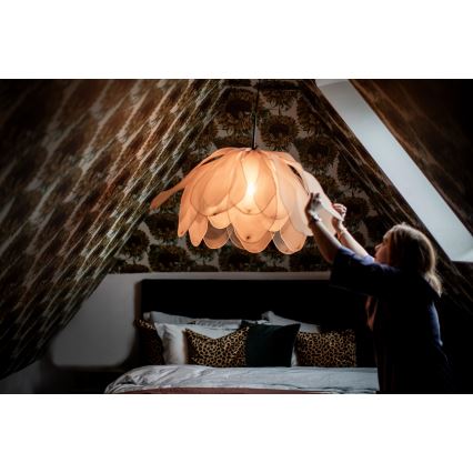 ByRydens - Luster na lanku LOU LOU 1xE27/5W/230V béžová pr. 80 cm