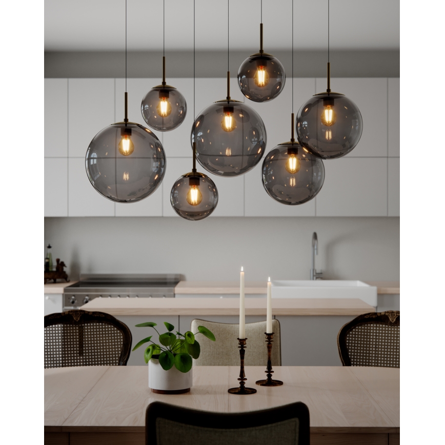 ByRydens - Závesný luster na lane LAURA 7xE27/8W/230V