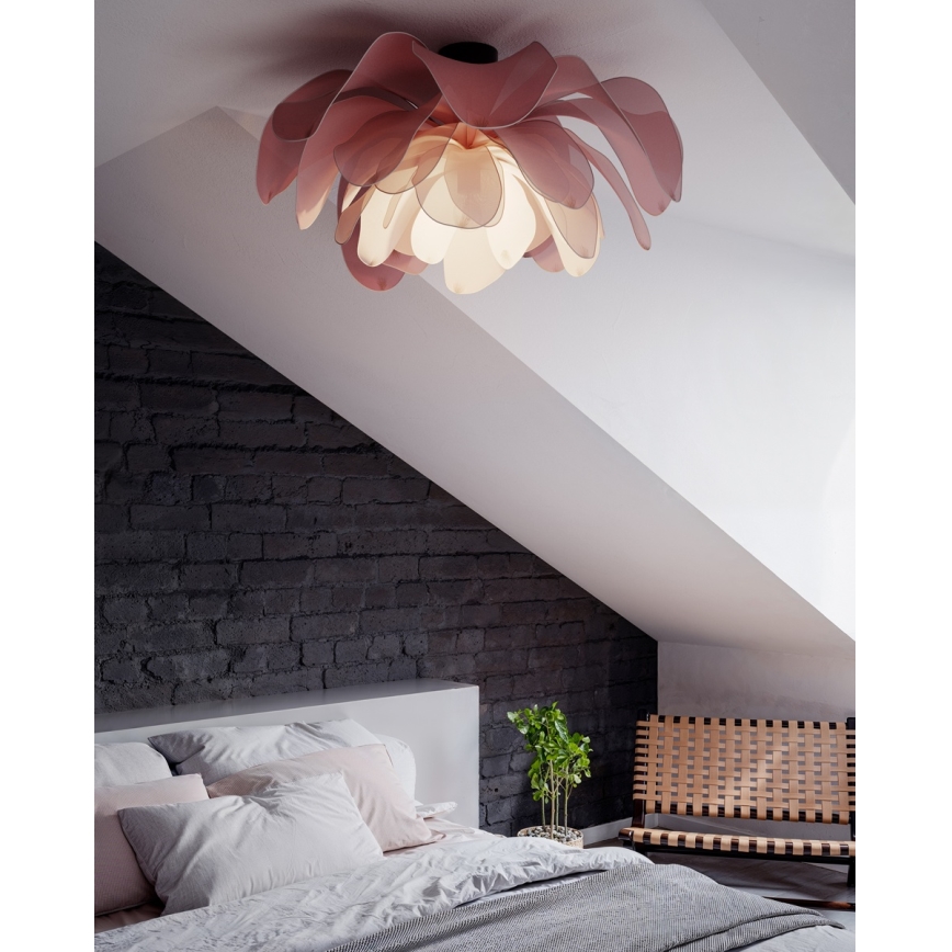 ByRydens - Prisadený luster LOU LOU 1xE27/8W/230V ružová