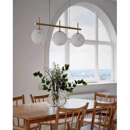 ByRydens - Závesné svietidlo na lankách BELLAGIO 3xE27/8W/230V